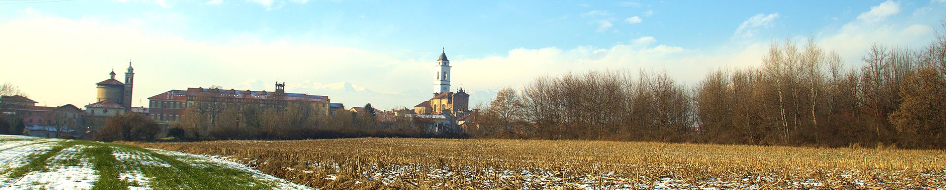 vista del comune di strambino